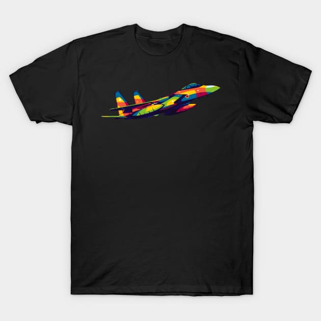 F-15J in Pop Art T-Shirt by wpaprint